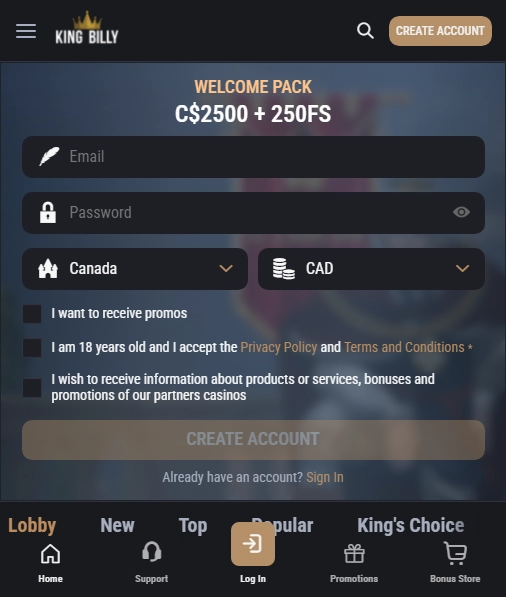 King Billy Casino